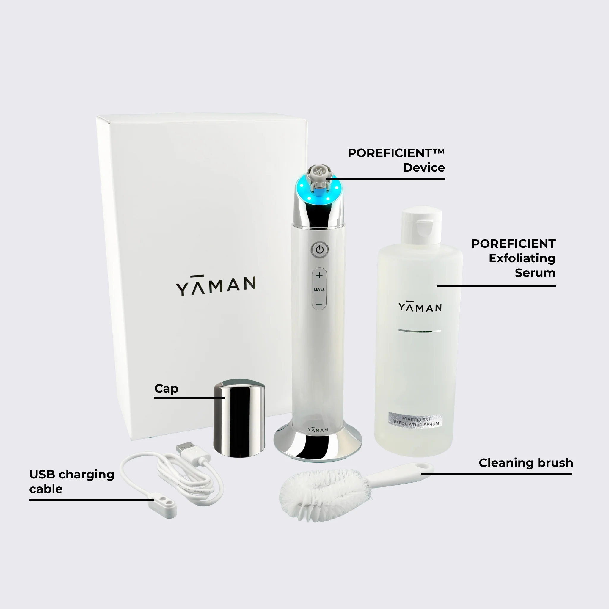 POREFICIENT™ Advanced Deep Pore Cleansing Device with Suction, Ultrasonic & Blue LED - Image 3